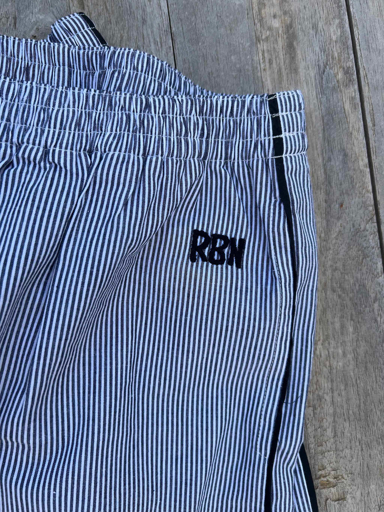 ROBIN SHORTS for Girls - Style `Bondi´ Dark Blue/White with stripe on the side
