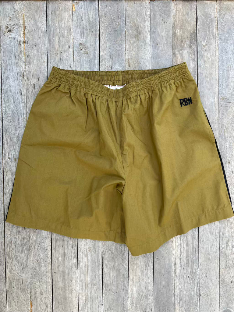 ROBIN SHORTS for Girls - Style `Bondi´ Khaki with stripe on the side