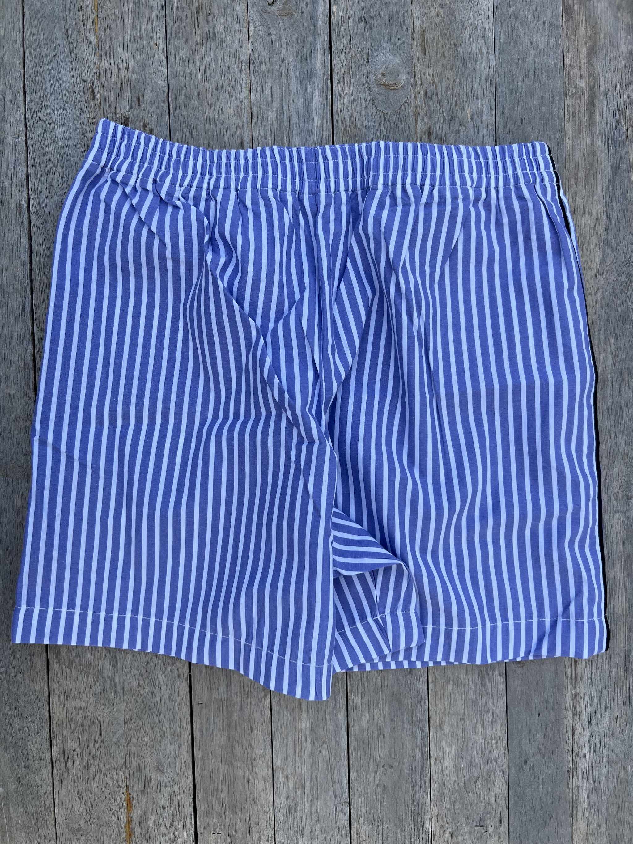 ROBIN SHORTS for Girls - Style `Bondi´ Blue/White with stripe on the side-2