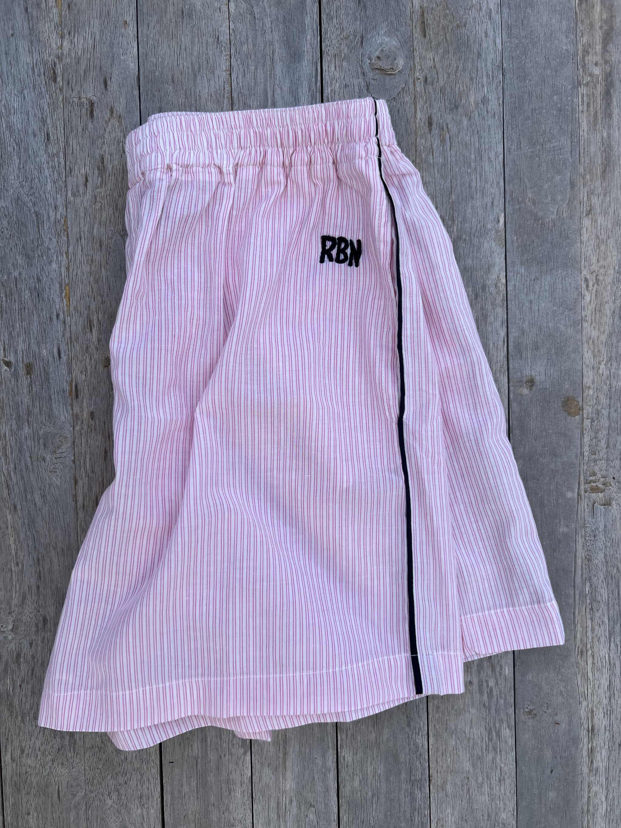 ROBIN SHORTS for Girls - Style `Bondi´ Light Pink with stripe on the side-3