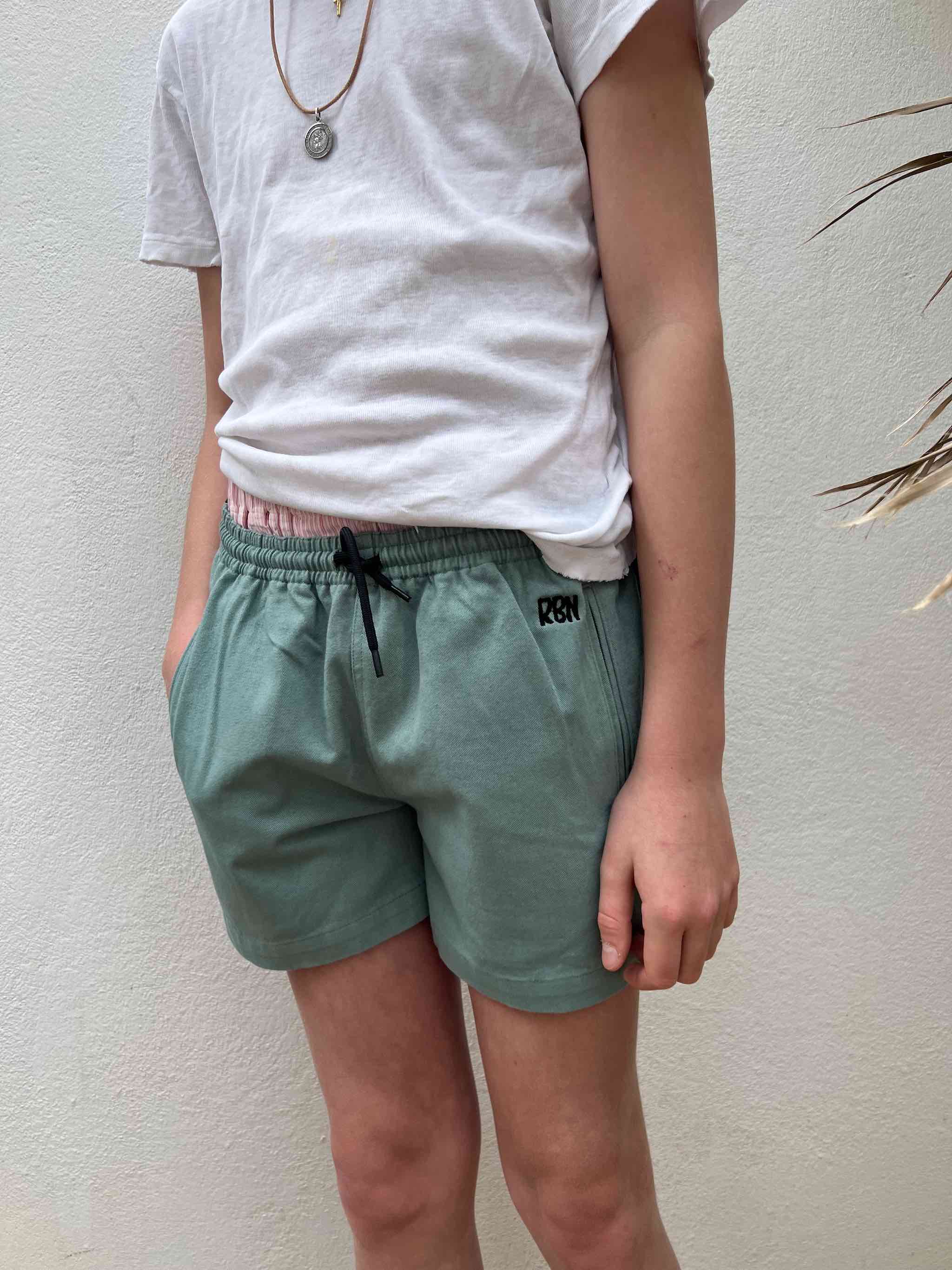 ROBIN-SHORTS for Boys Style `ROBINSON´ Turquoise-4