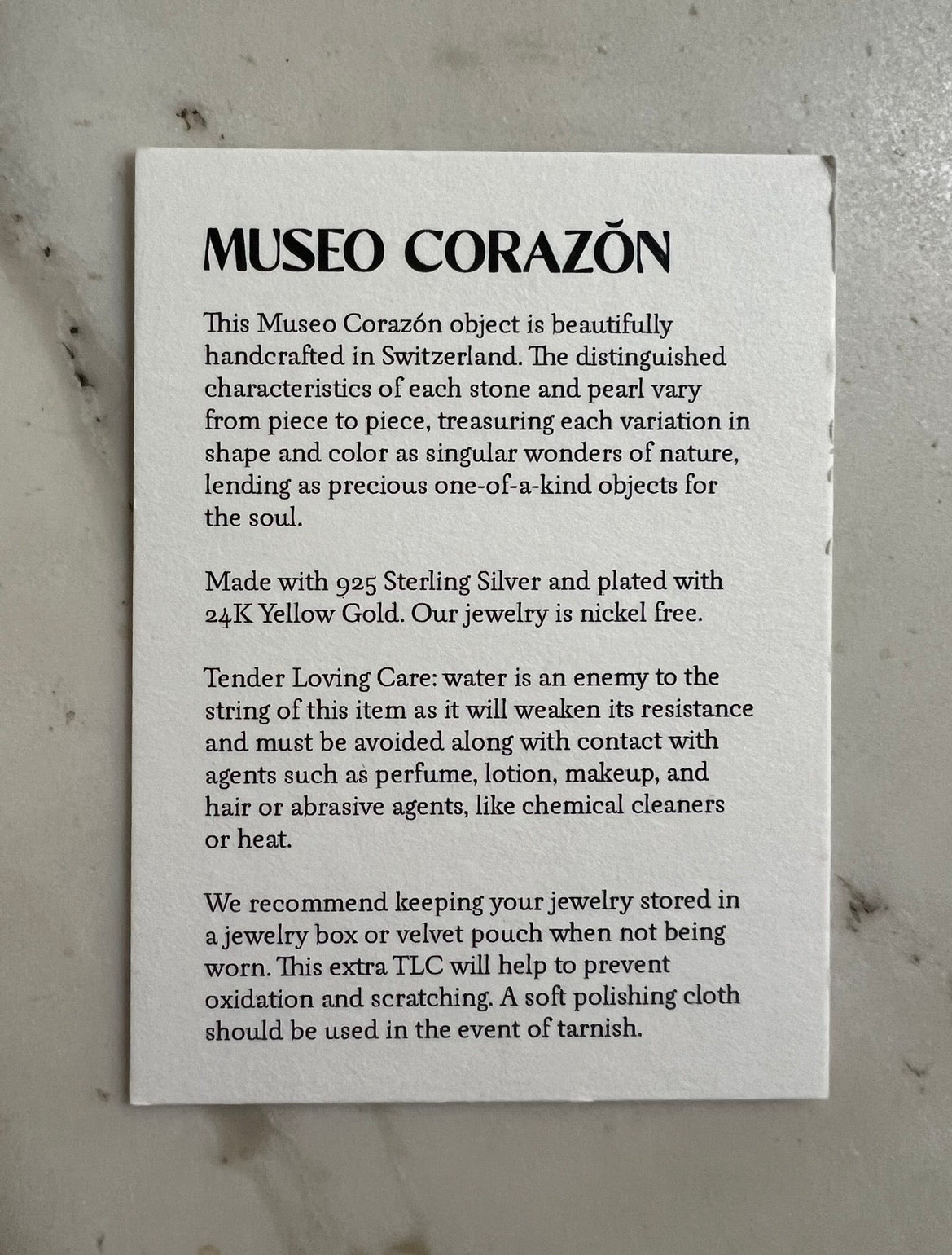 Necklace SIRENA- ANTHOLOGY PENELOPE - MUSEO CORAZON - N4-6