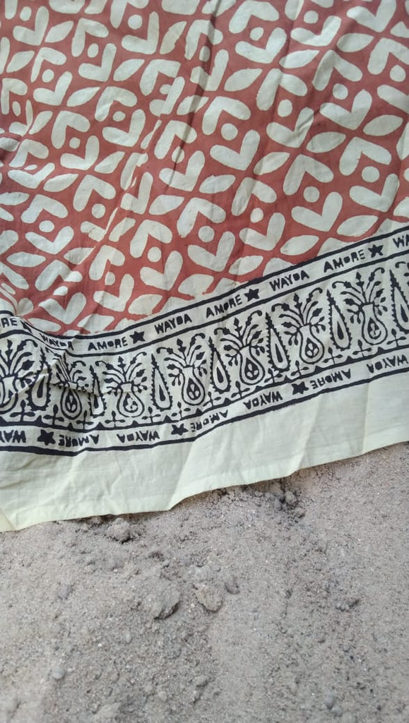 NEW INDIA BOHO SCARF HAND-MADE BLOCKPRINT: A MORE!!