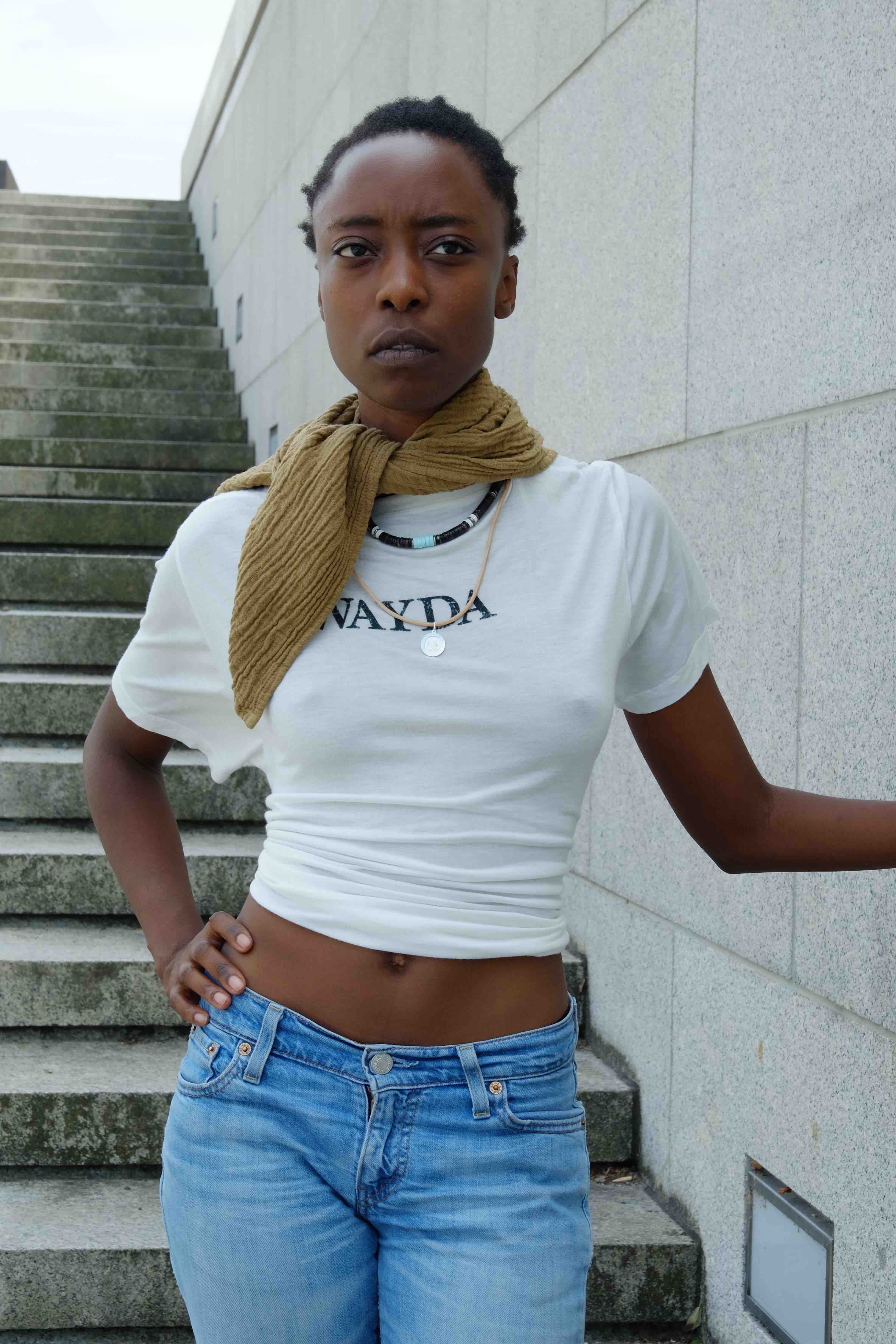WAYDA muslin cotton scarf in modern bronze – available in sizes 70x70cm, 100x100cm and 140x140cm, woven in Germany