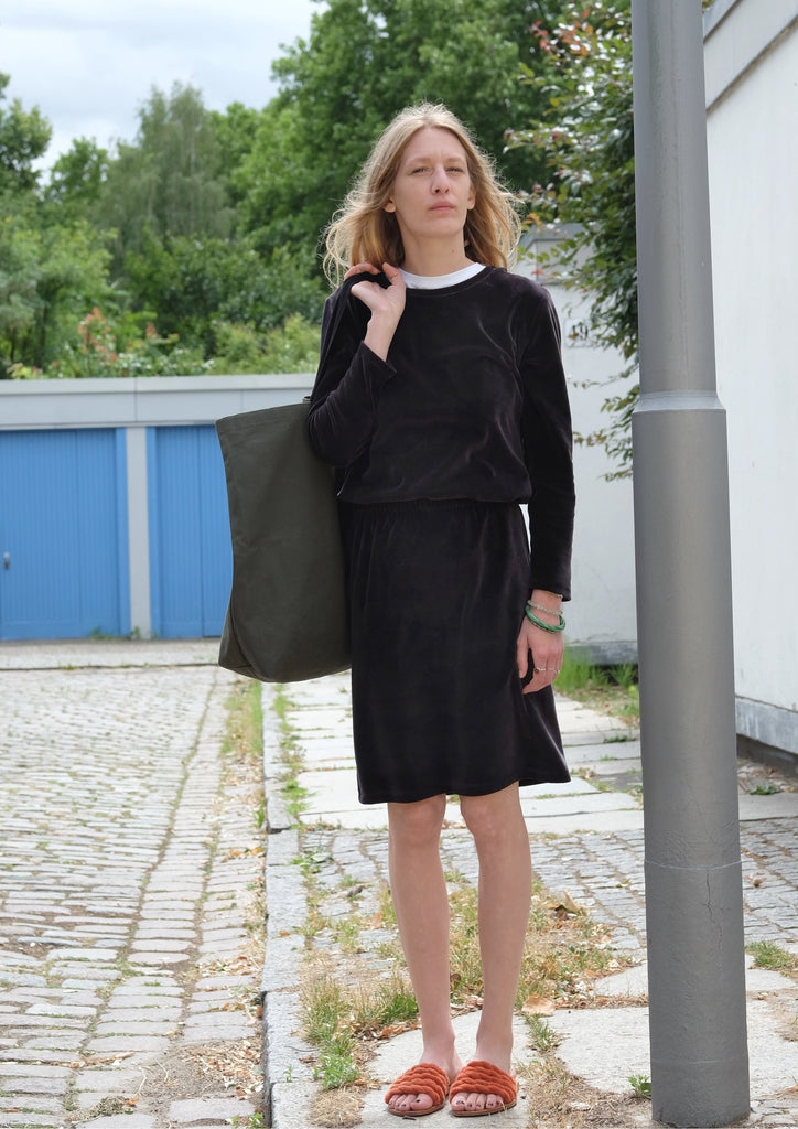 Top Longsleeve Velour Cotton