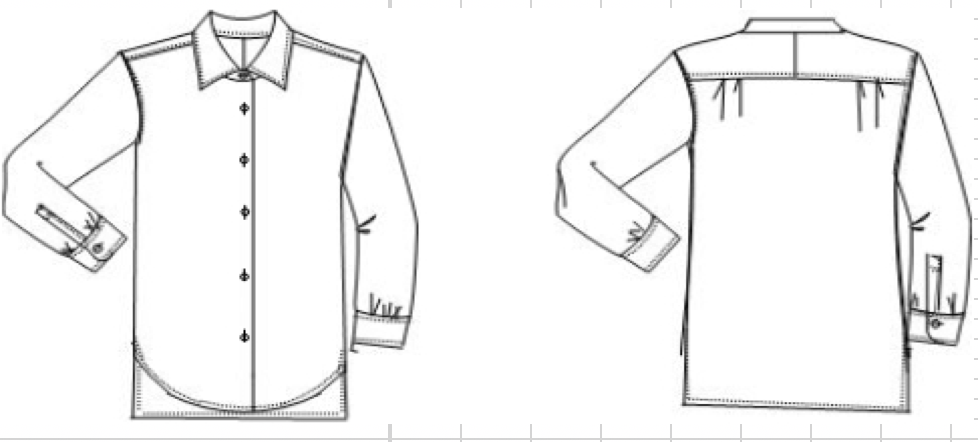 Shirt Boyfriend `ALEX ´Black