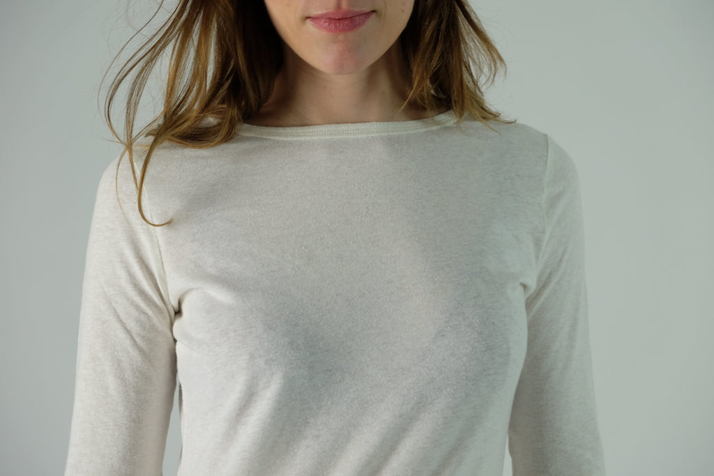 T-Shirt Longsleeve `NINA´ Linen-Cotton