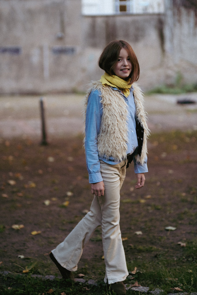 Girls Shirt `Othilia ´Blue Oxford-Cotton