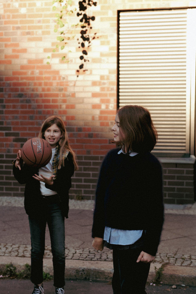 Girls Shirt `Othilia ´Blue Oxford-Cotton