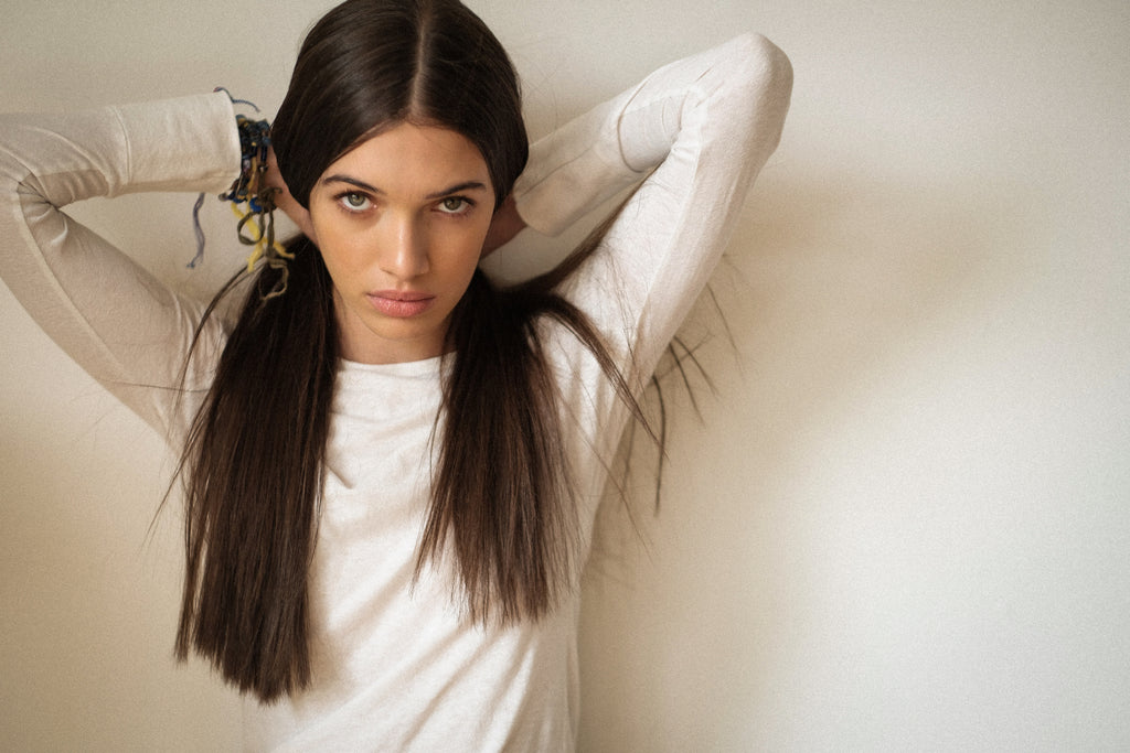 T-Shirt Longsleeve `NINA´ Linen-Cotton