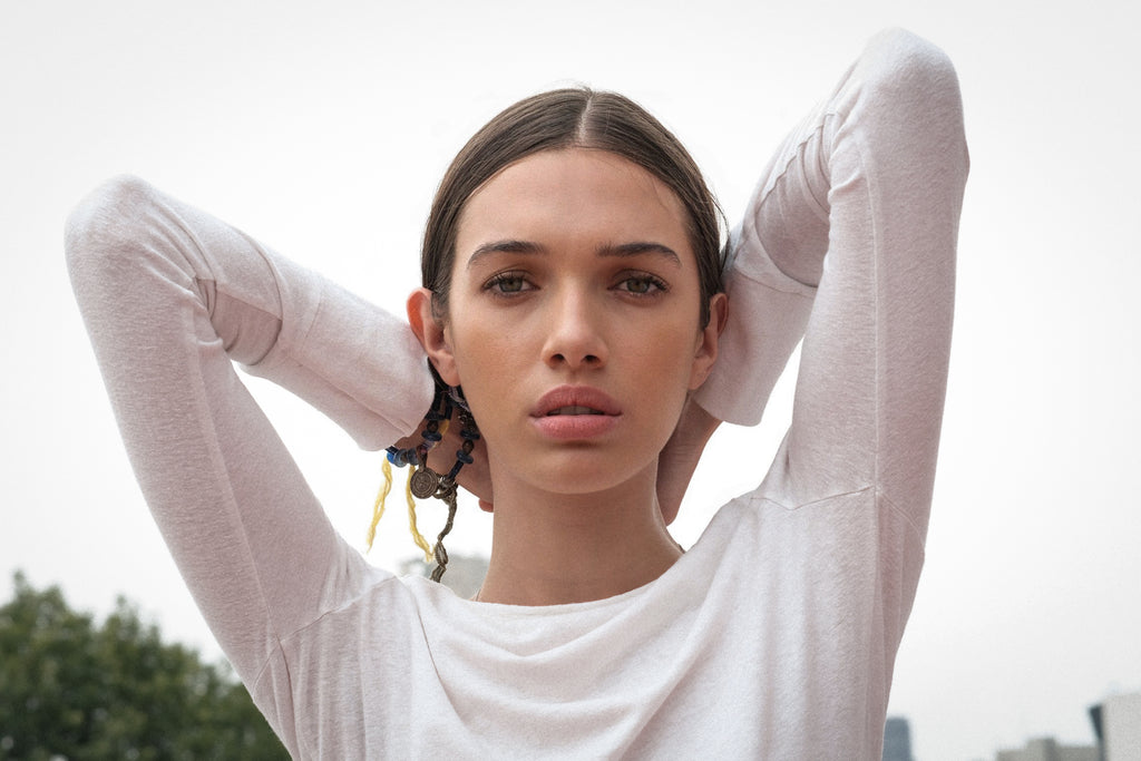 T-Shirt Longsleeve `NINA´ Linen-Cotton