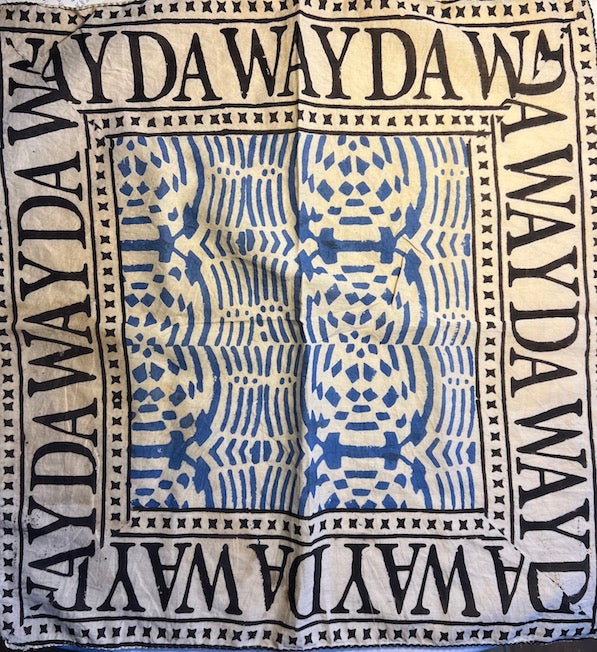 NEW INDIA BOHO BLUE MOMENTO - size Small/BANDANA