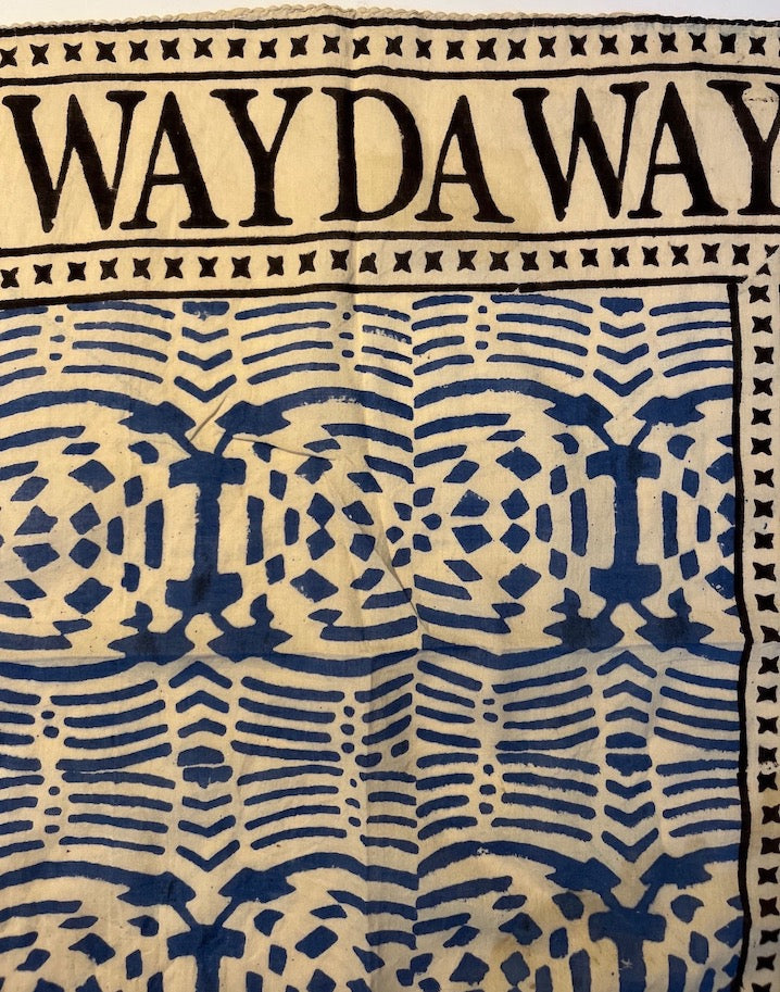 NEW INDIA BOHO BLUE MOMENTO - size Small/BANDANA