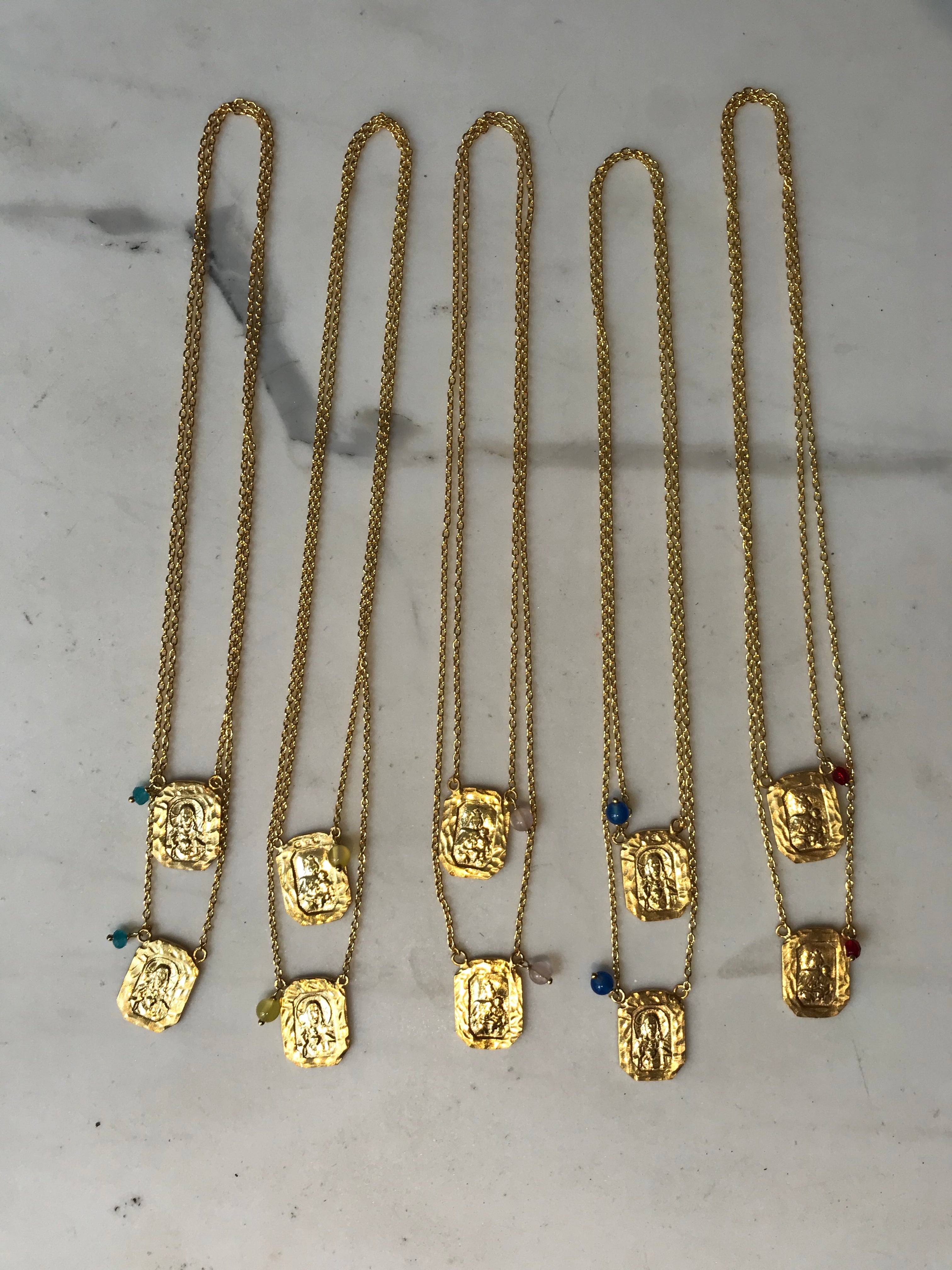 Necklace Escapulario gold-6