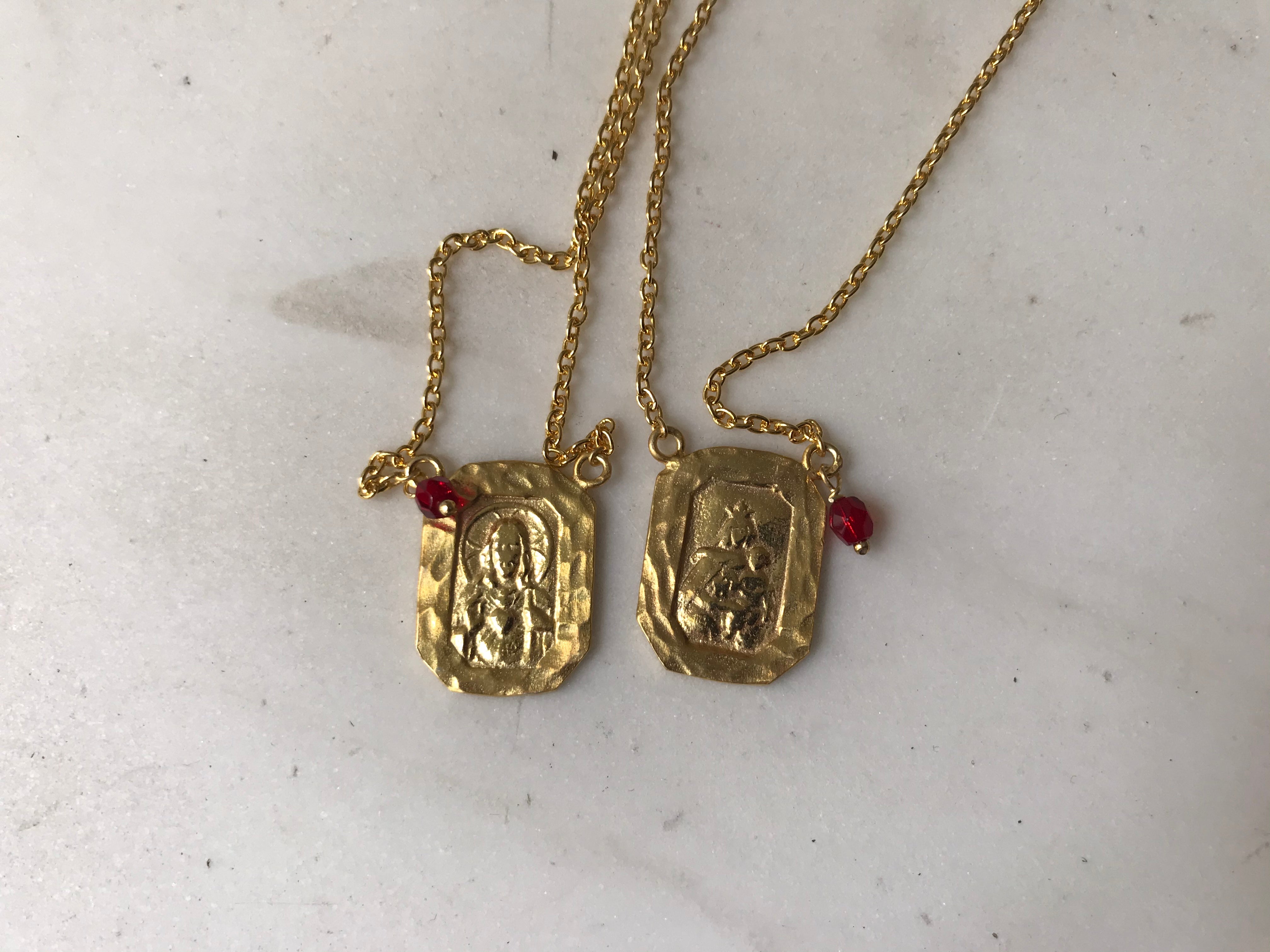 Necklace Escapulario gold-3