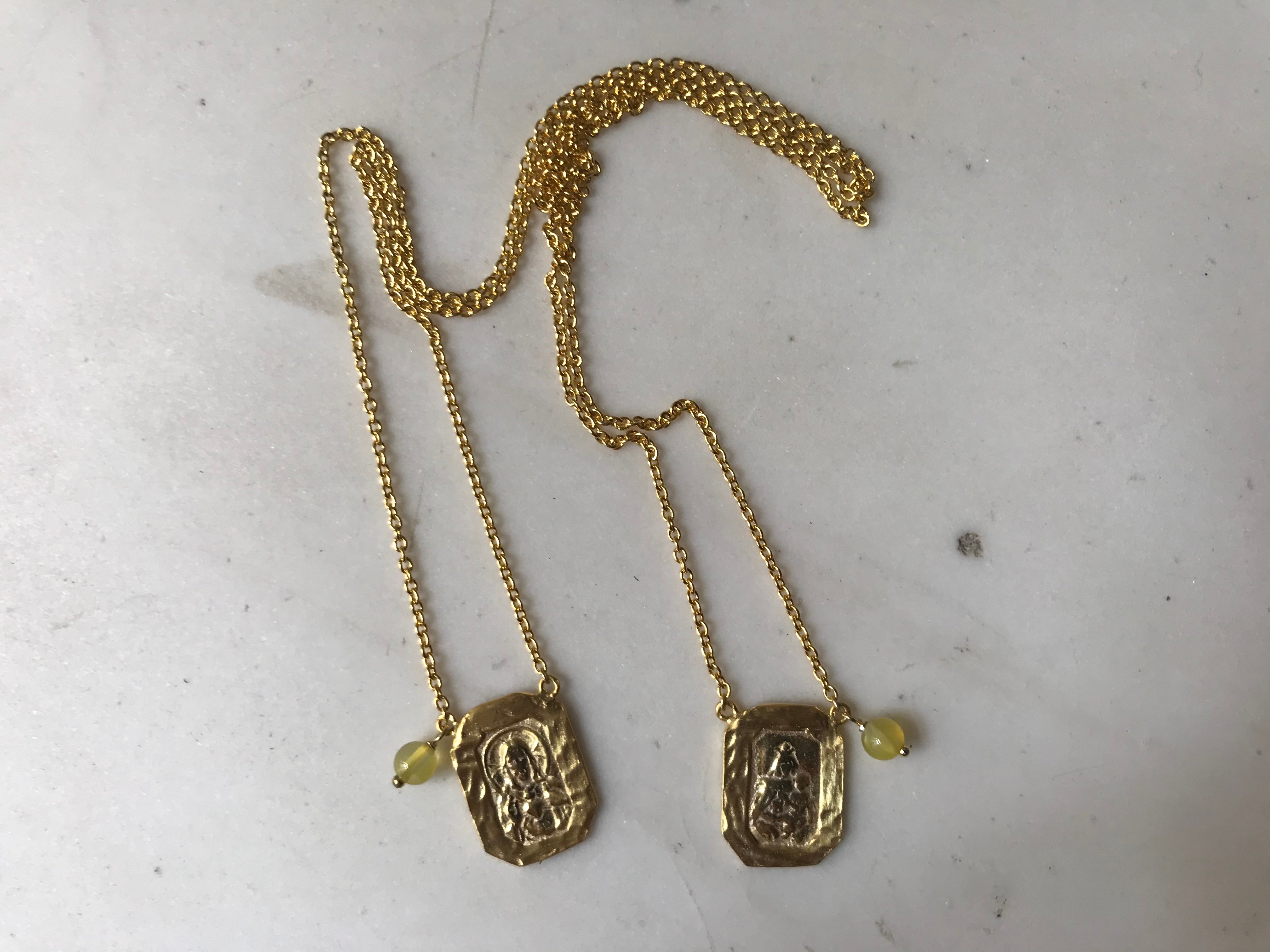 Necklace Escapulario gold-7