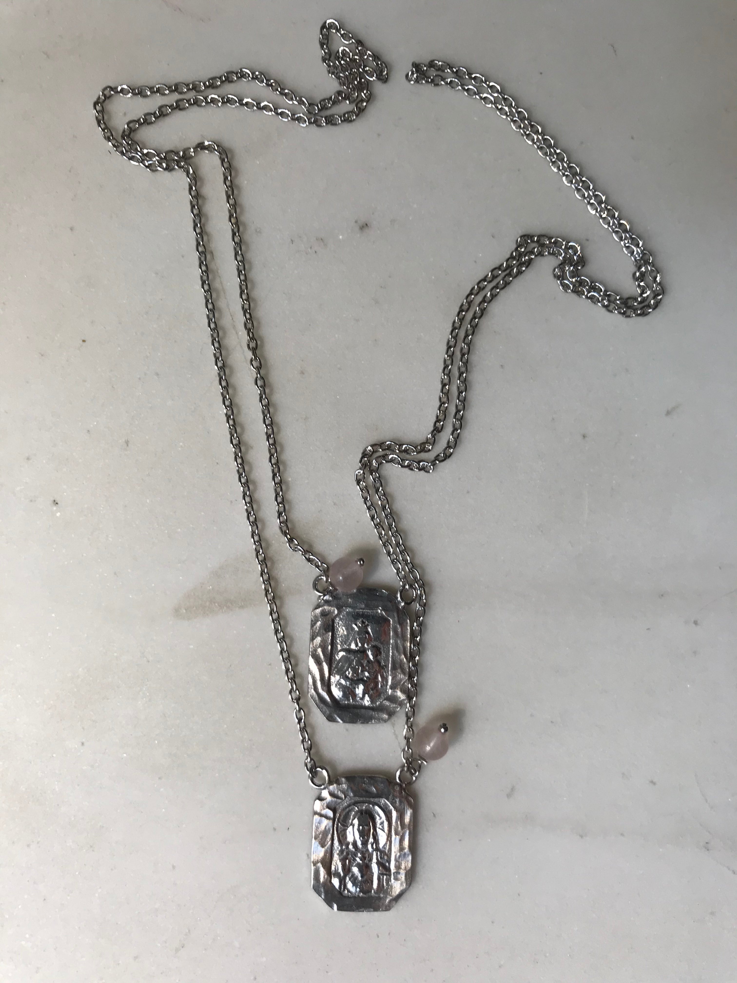 Necklace Escapulario silver-3