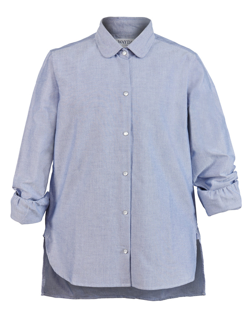 Girls Shirt `Othilia ´Blue Oxford-Cotton